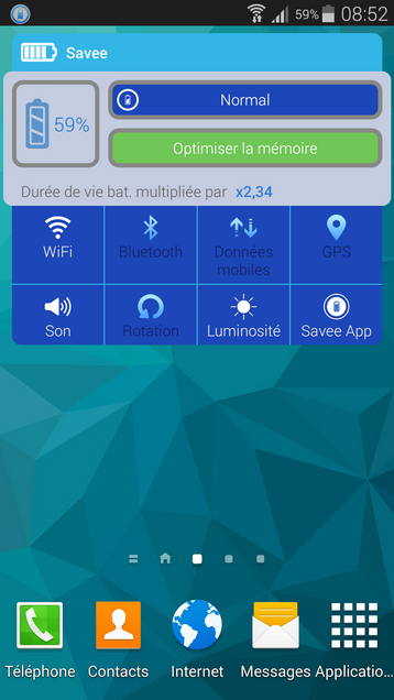 Le widget Savee